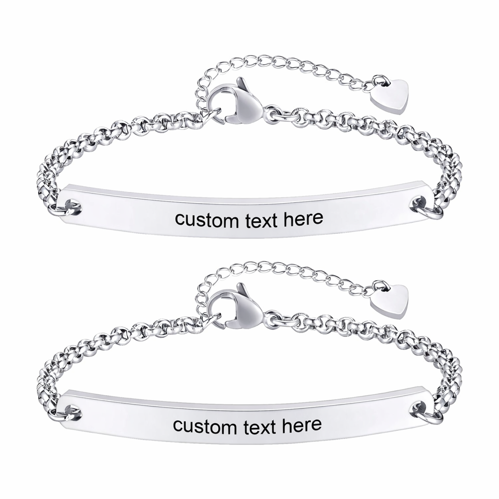 Paar Armbänder Silber