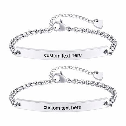 Paar Armbänder Silber