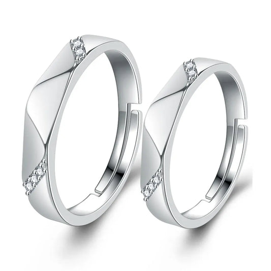 Paar Ringe Weißgold