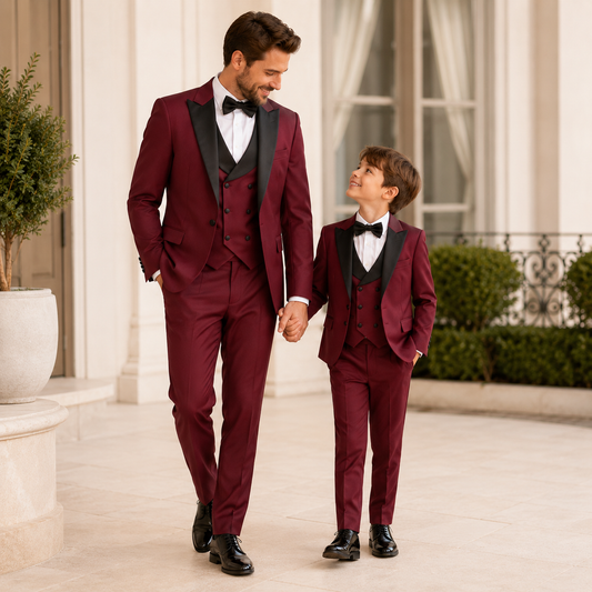 Vater Sohn Outfit Anzug