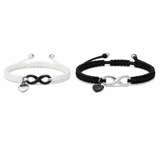 Pärchen Armband Schwarz Weiß