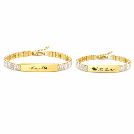 Pärchen Armbänder Edelstahl