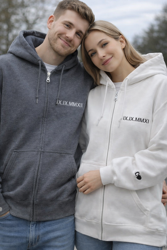 Partner Pullover Römische Zahlen
