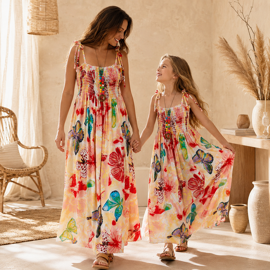 Partnerlook Mutter Tochter Baby Kleider