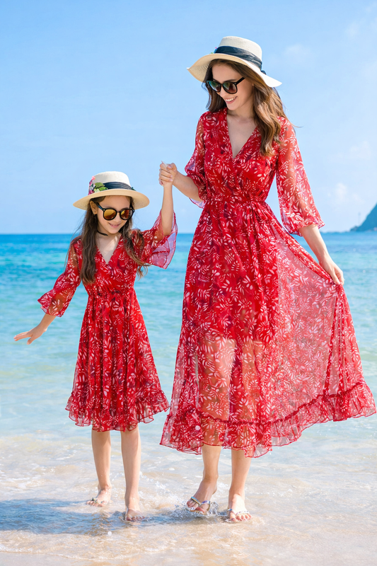 partnerlook-mutter-tochter-festlich