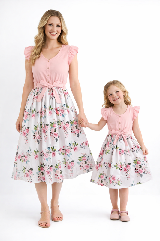 partnerlook-mutter-tochter-kleider-hochzeit