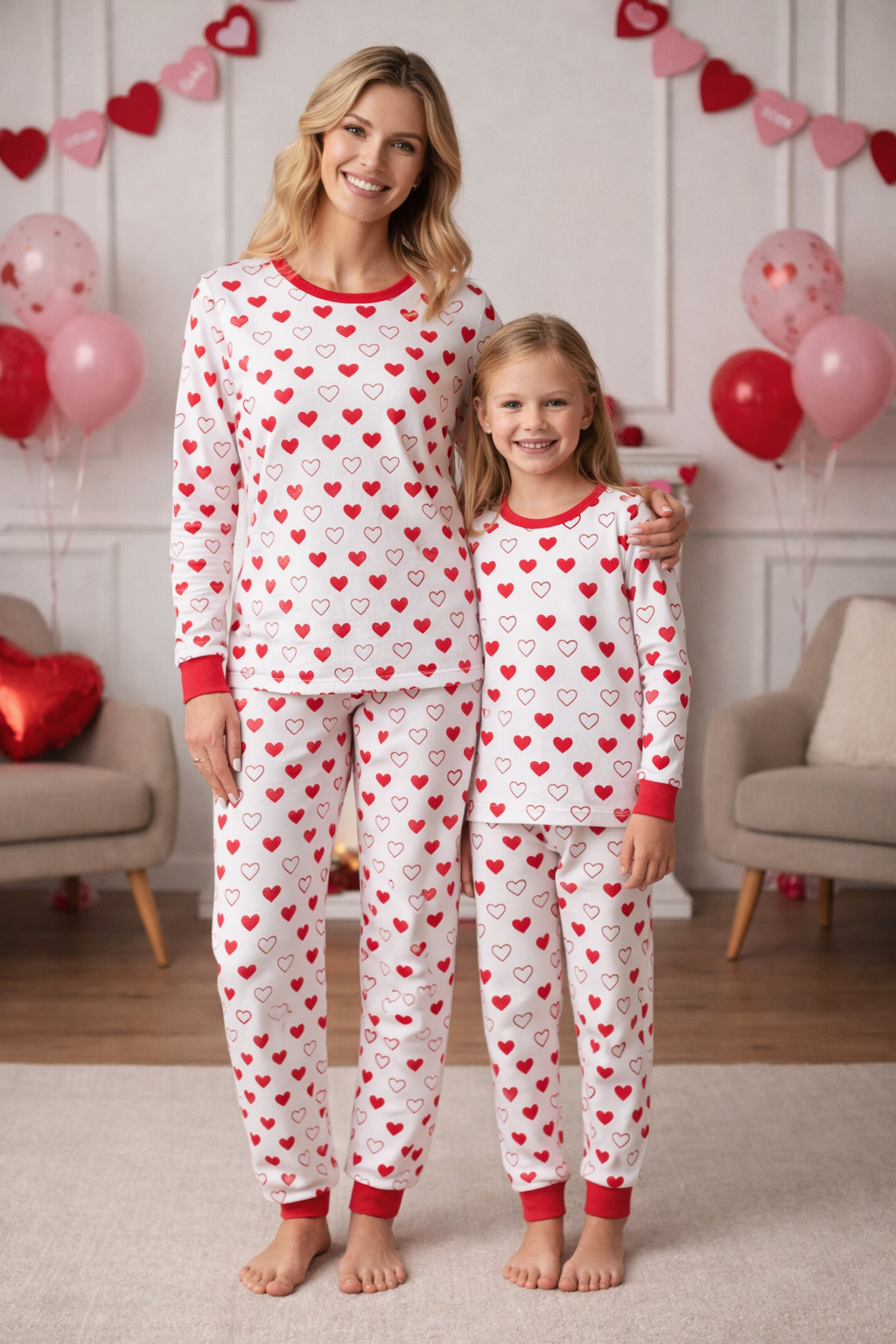 partnerlook-mutter-tochter-pyjama
