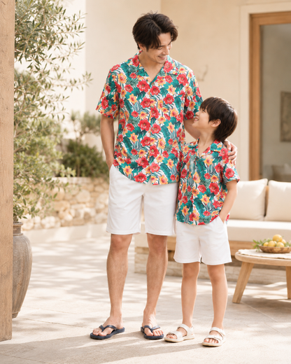 Partnerlook Vater Sohn Hemd