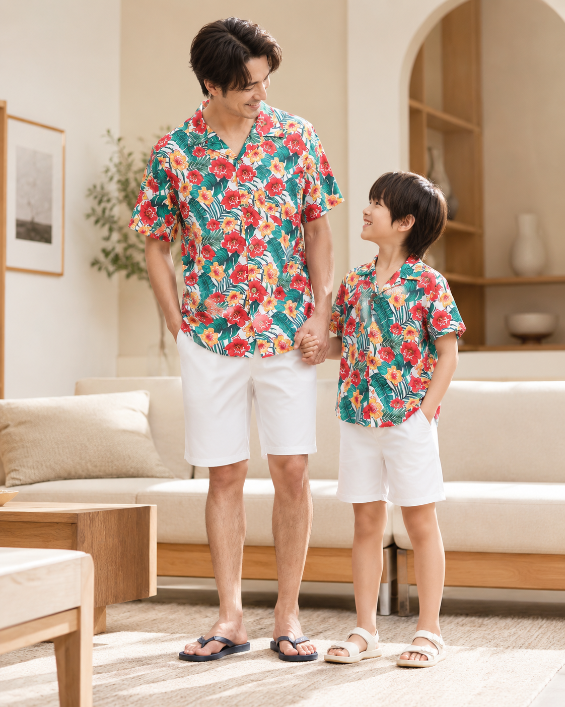 Partnerlook Vater Sohn Hemd