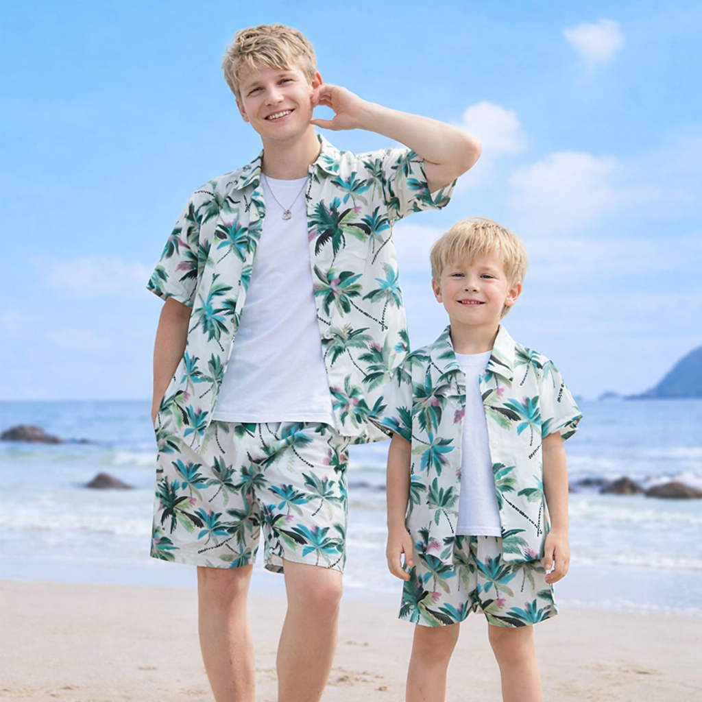 Partnerlook Vater Sohn Hemd