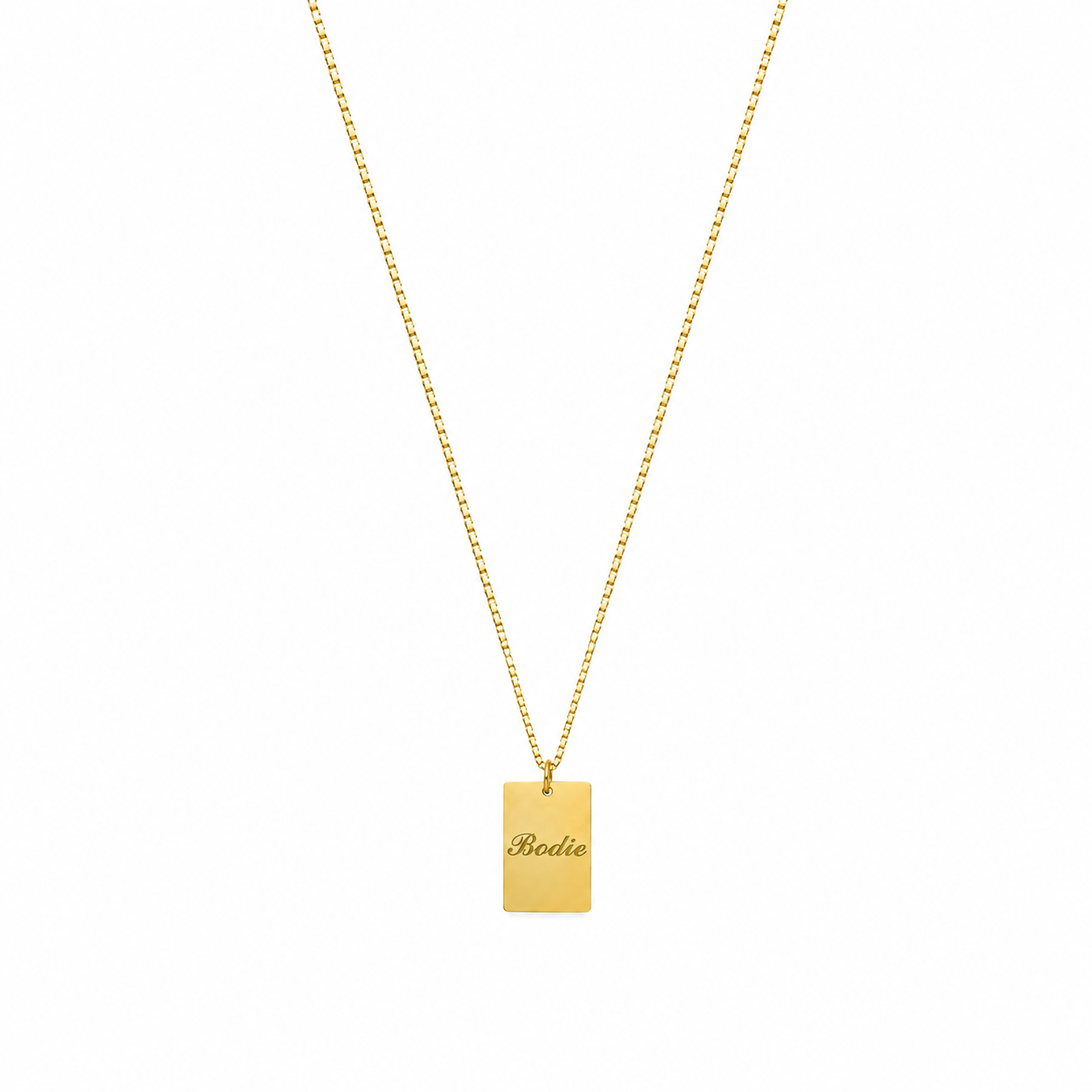 Personalisierte Familienkette Gold