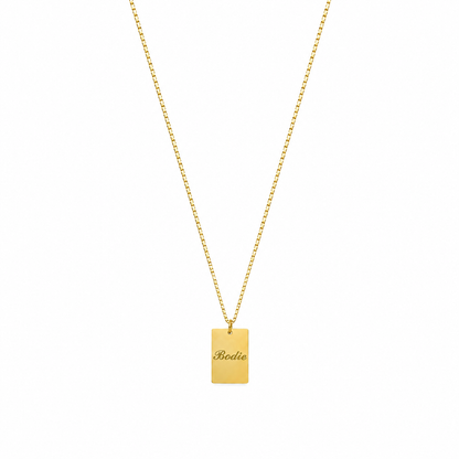 Personalisierte Familienkette Gold