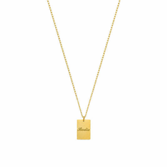Personalisierte Familienkette Gold