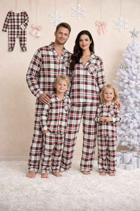 plaid-pjs-for-family