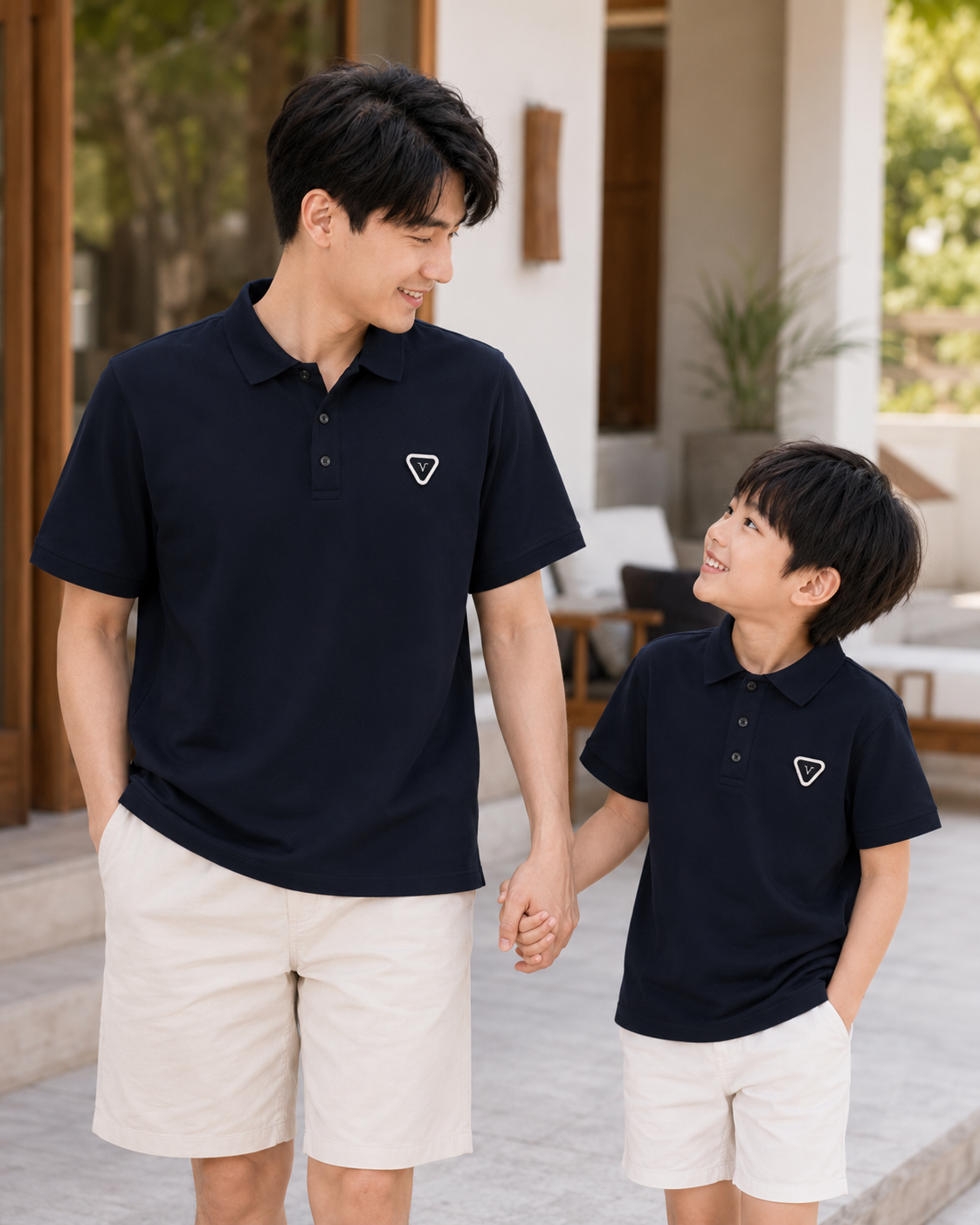 Polo Shirt Vater Sohn