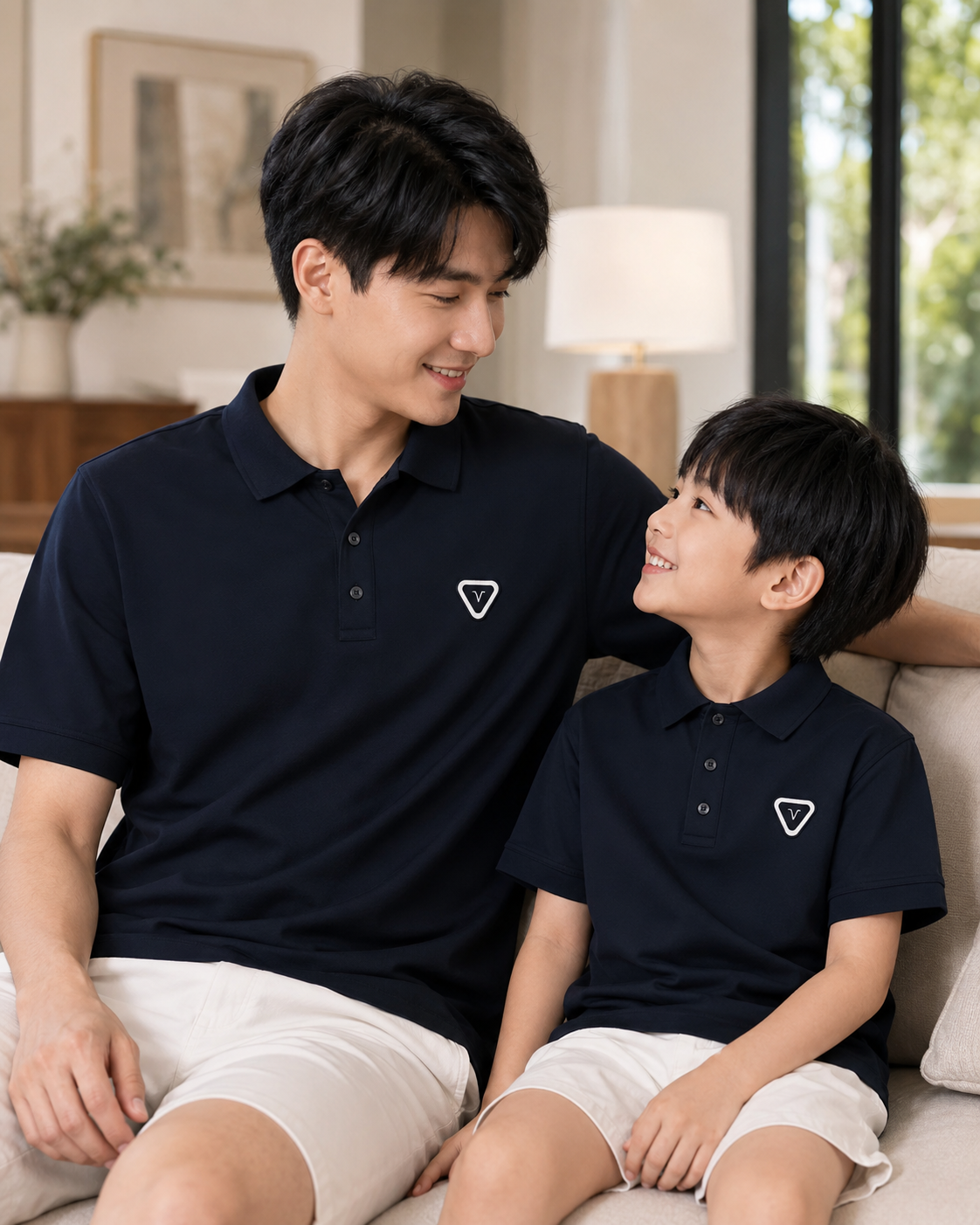 Polo Shirt Vater Sohn