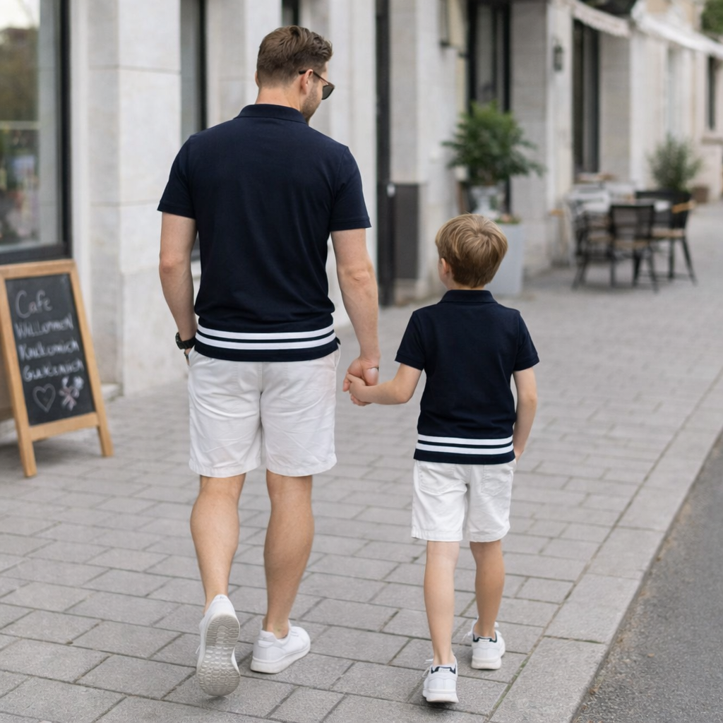 Polo Shirt Vater Sohn - Ansicht 2