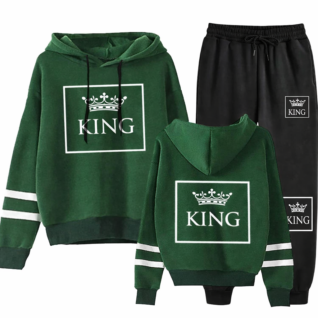 Pulli King Und Queen Dunkel Grün