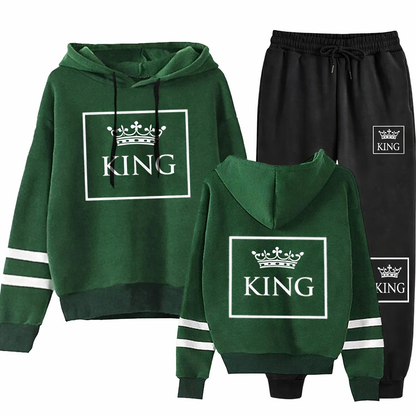 Pulli King Und Queen Dunkel Grün