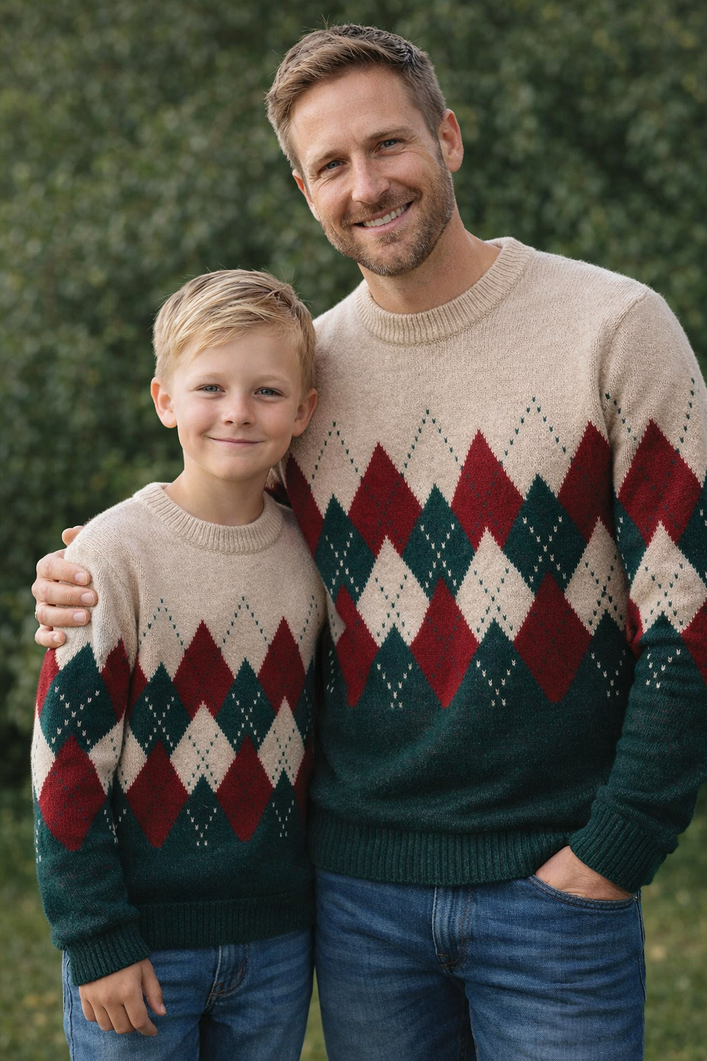 Pullover Vater Sohn