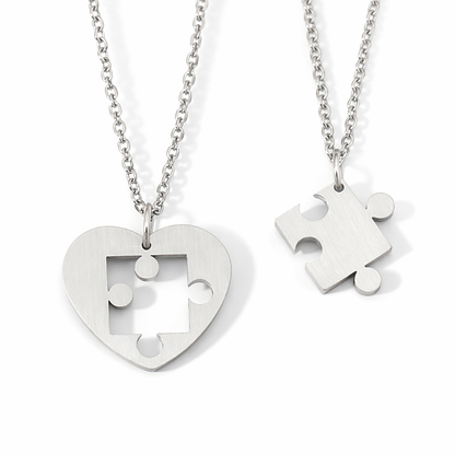 Puzzle Necklace For Couples