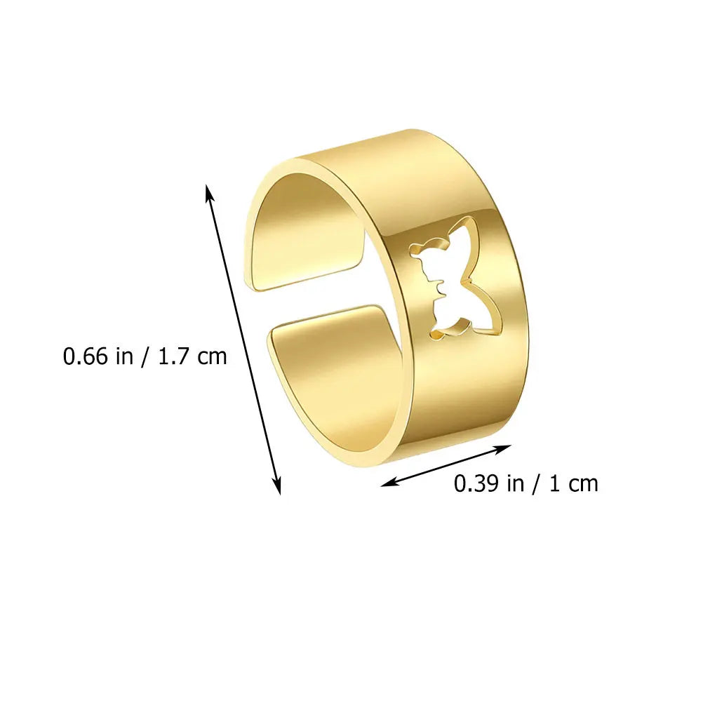 Schmetterling Ring Couple