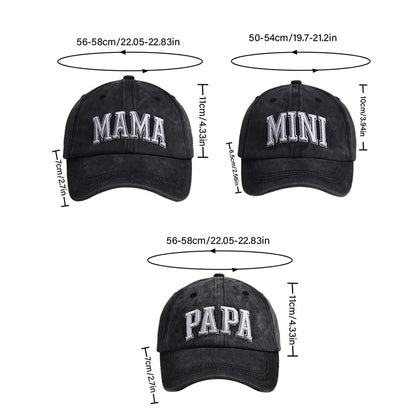 Vater-Sohn-Kappe Mini Verwaschen