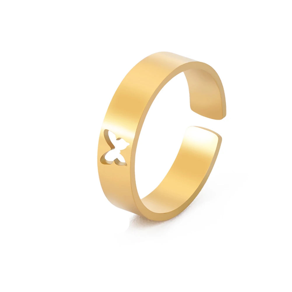 Butterfly Couple Rings