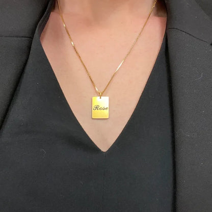 Personalisierte Familienkette Gold - Ansicht 3