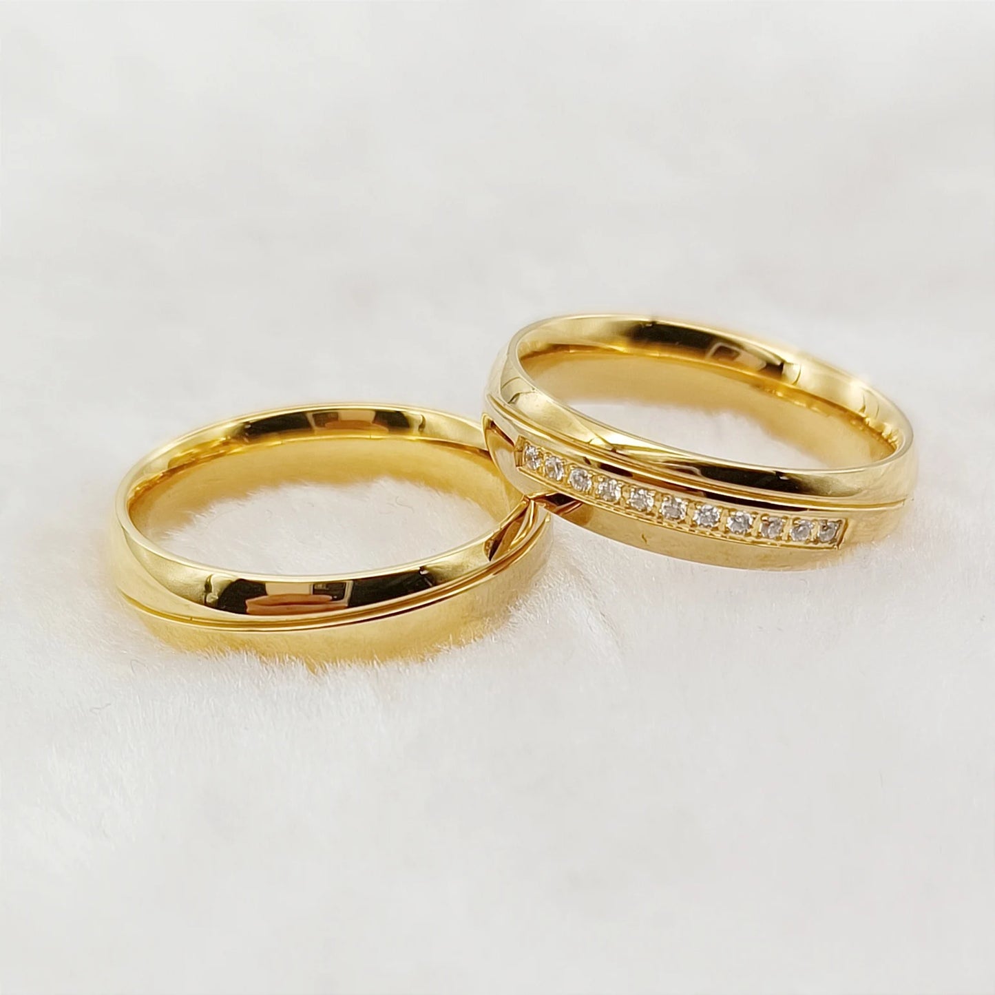 Perfect Couple Couple Rings Gold