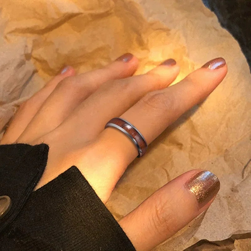 Paar Ringe Holz