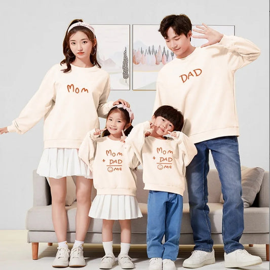 Mama Kleid Papa Sohn Pullover Partnerlook