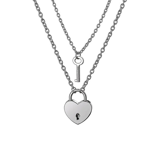 Pärchen Kette Herz