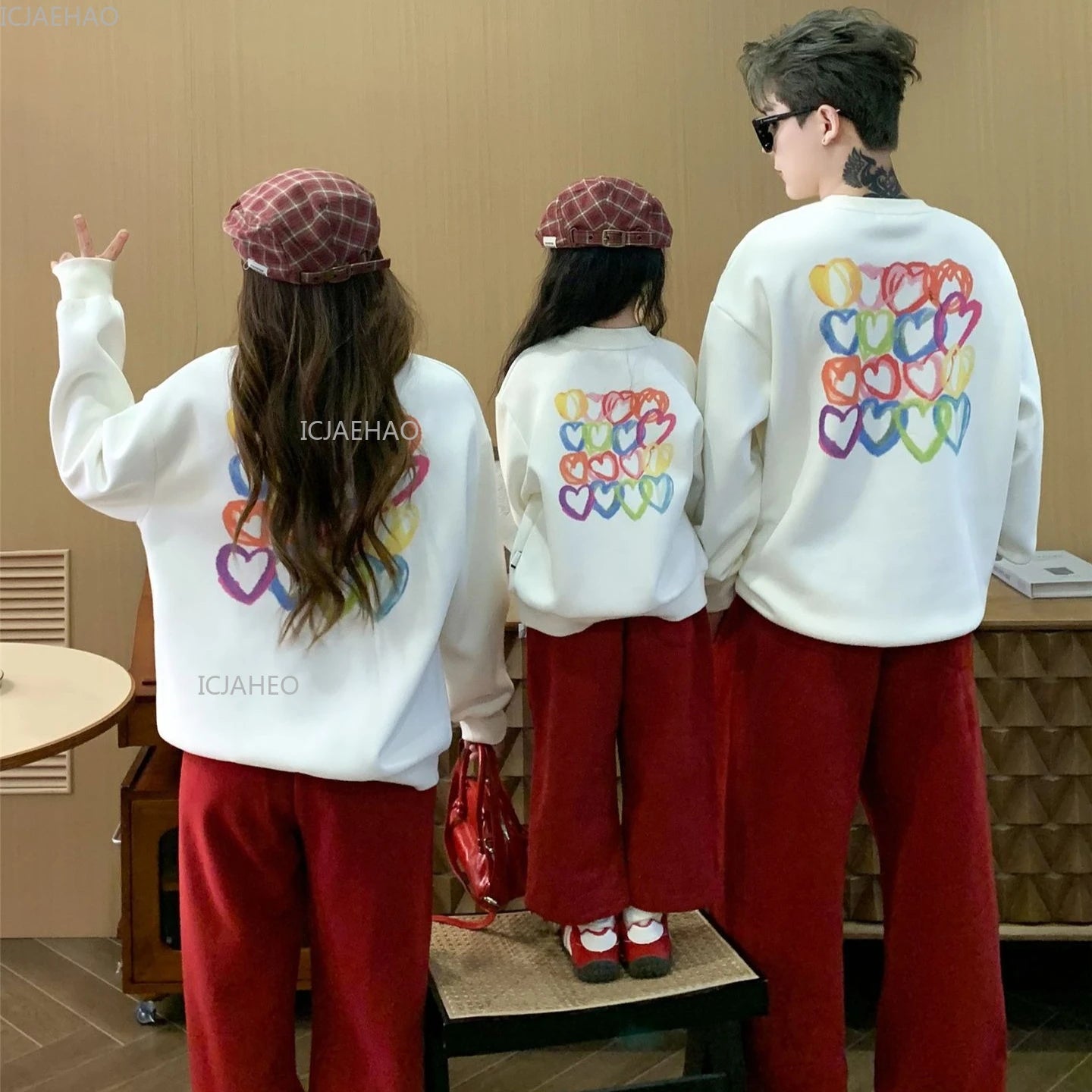 Hoodie Im Partnerlook Druck