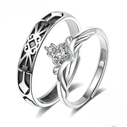 White Gold Couple Rings