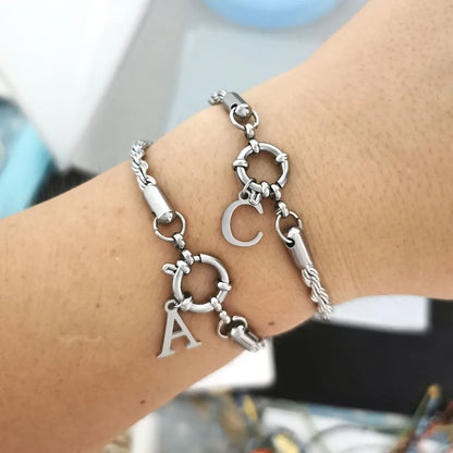 Partner Armband Anker Gravur