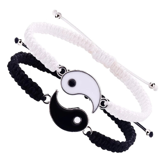 Yin Yang Matching Bracelets