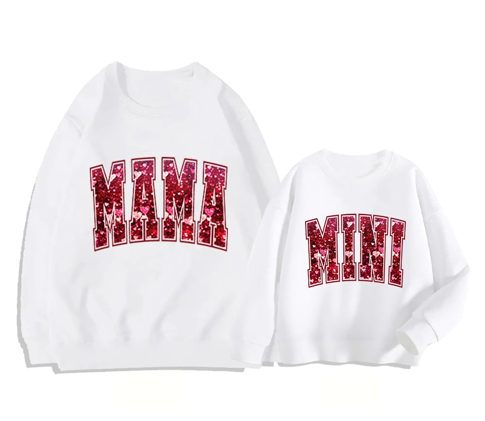 Mama Und Tochter Punkte Pullover