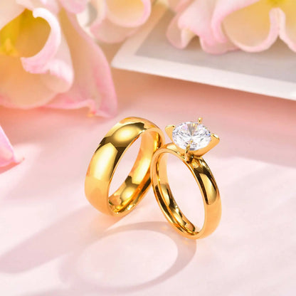 Unique Couple Engagement Rings