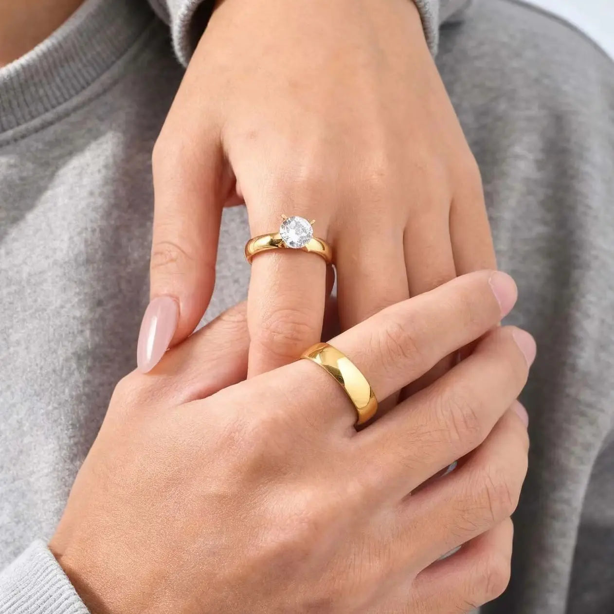 Unique Couple Engagement Rings