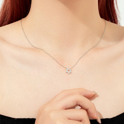 Mutter Tochter Kette Silber 925