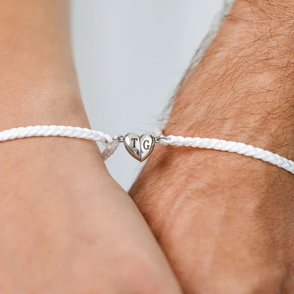 Couple Bracelet Magnetic Heart