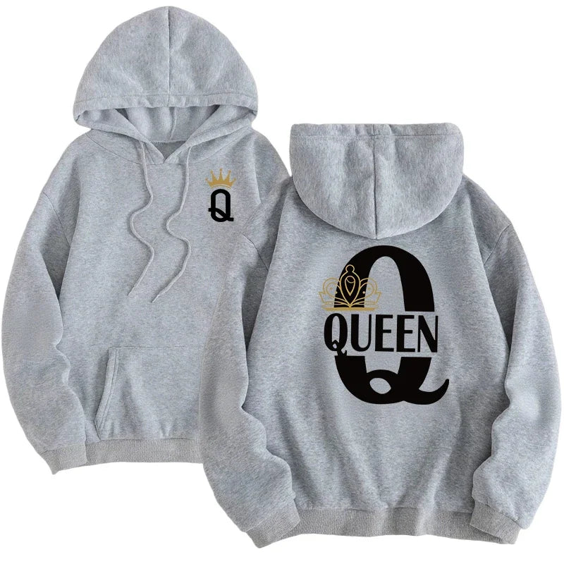 King Queen Hoodie Falsch Rum