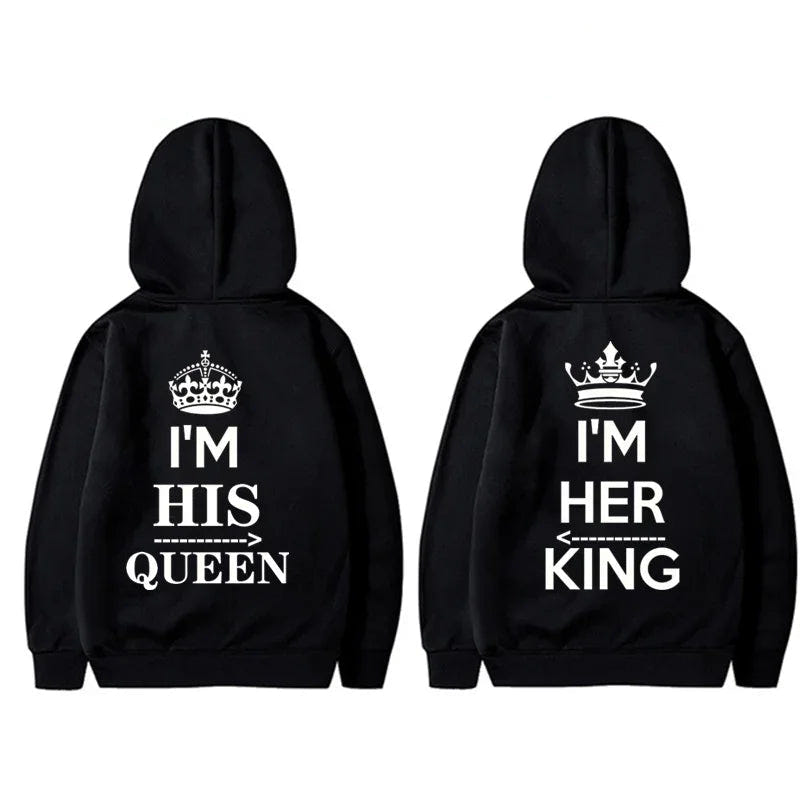 King And Queen Hoodies Plus Size – Ansicht 2