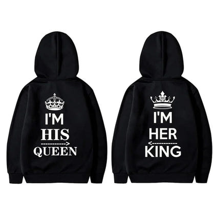 King And Queen Hoodies Plus Size – Ansicht 2