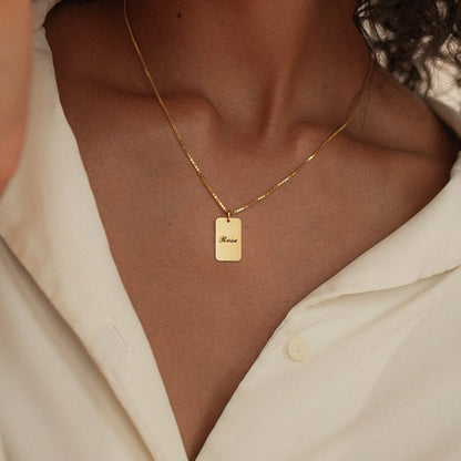 Personalisierte Familienkette Gold - Ansicht 2