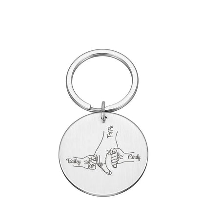 Schlüsselanhänger Familie Gravur