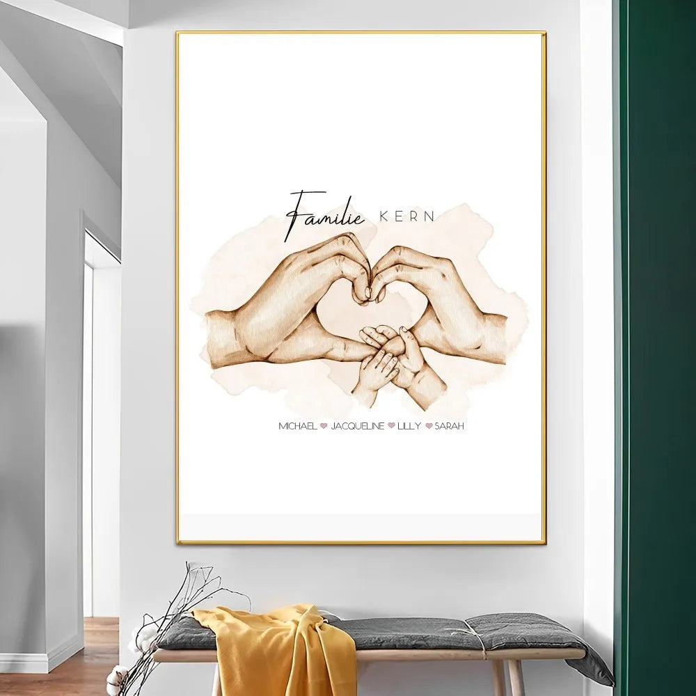 Familien Poster Hände