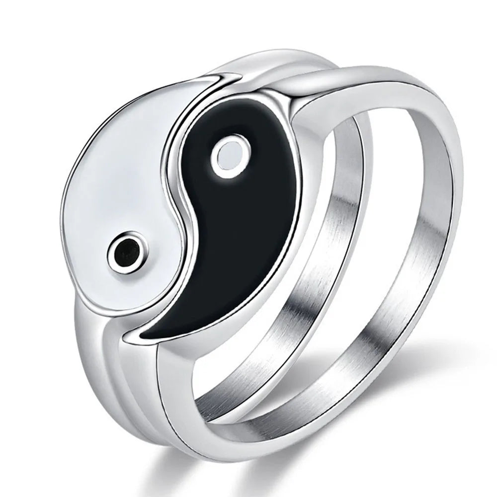 Freundschaftsringe Titan Carbon
