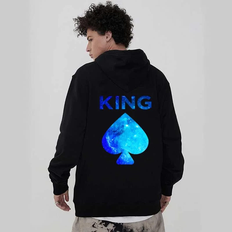 King And Queen Hoodies Blue – Ansicht 3
